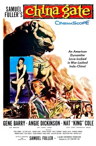 Angie Prints: CHINA GATE, US poster, from left: Angie Dickinson