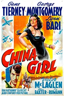 Tierney Prints: CHINA GIRL, Gene Tierney, George Montgomery