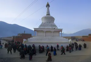 Zhonghua Prints: CHINA. Xiahe. Monastery of Labrang