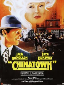 Dunaway Prints: CHINATOWN, French poster art, fom left: Jack Nicholson, Faye Dunaway, 1974