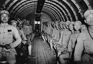 Air Forces Prints: Chinese soldiers enroute to India in a U