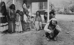 North American Indian Prints: Chiricahua Apache prisoners interned at Fort Bowie, Arizona
