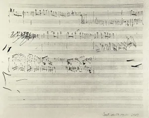 Warsaw Prints: CHOPIN, Frederic (1810-1849). Autographed score of Piano Sonata op