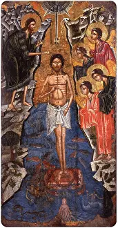 Stand Prints: Christ Baptism, by Onufri Qiprioti