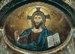 Sicily Prints: Christ Giving the Blessing or the Pantocrator