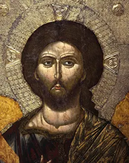 Hair Prints: Christ Pantocrator, attributed to Onufri