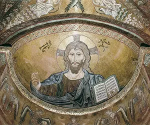 Sicily Prints: Christ Pantocreator. 1148. ITALY
