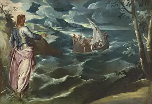1570s Prints: Christ at the Sea of Galilee, by Tintoretto