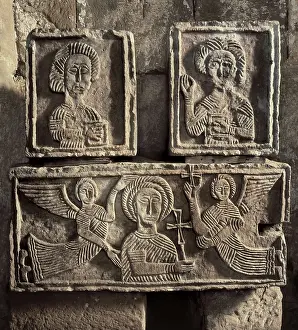 Iglesia De Santa Maria Prints: Christ Supported by Two Angels