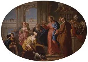 Character Prints: Christ and a Woman from Cana, by Michelangelo Schiavoni