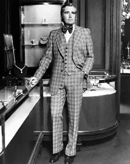 Plaid Suit Prints: A Christian Dior suit, modeled by Michael Thomas