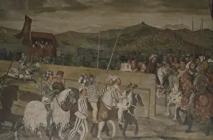 Show Prints: Christian, King of Denmark on a visit to Malpaga