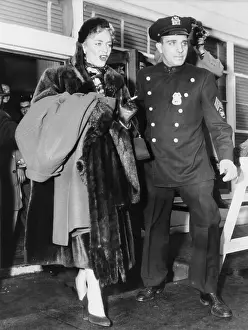 Christine Prints: Christine Jorgensen, made her debut to the press at Idlewild Airport on Feb. 12, 1953