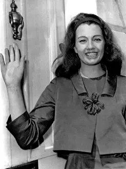 Keeler Prints: Christine Keeler smiles and waves at her home after her release from prison