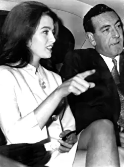 Keeler Prints: Christine Keeler with unidentified man arriving at Magistrate's Court