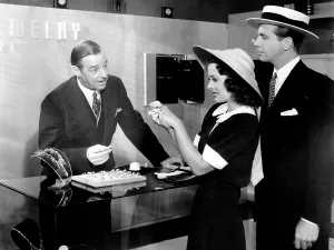 CHRISTMAS IN JULY, Al Bridge, Ellen Drew, Dick Powell, 1940