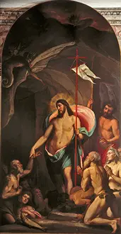 Banner Prints: Christ's descent into the Limbo