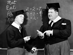 Student Prints: A CHUMP AT OXFORD, from left: Stan Laurel, Oliver Hardy, 1940