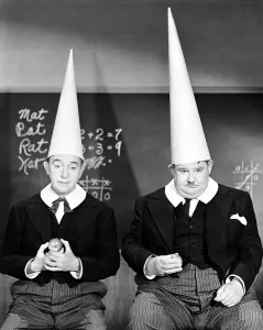 Student Prints: A CHUMP AT OXFORD, from left: Stan Laurel, Oliver Hardy, 1940
