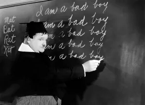 Student Prints: A CHUMP AT OXFORD, Oliver Hardy, 1940