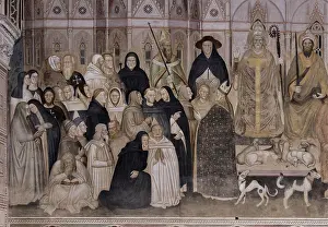 Hands Clasped Prints: The Church Militant and Triumphant (La Chiesa militante e trionfante)
