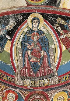 Lleida Prints: Church of Santa Mara in Tall. Paintings in the central apse