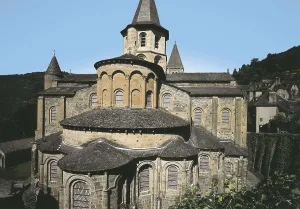 Church Of St Prints: Church of St. 12th c. FRANCE. Conques