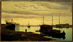 Means Of Transport Prints: Ciardi Guglielmo, Canale della Giudecca
