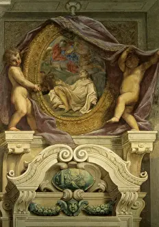 Attributes Prints: Cignani Carlo, Apparitions of the Archangel Michael