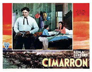 Mother Prints: CIMARRON, from left, Richard Dix, Reggie Streeter, Irene Dunne, 1931
