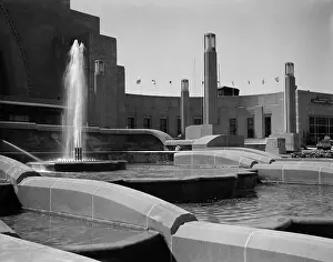Fountain Prints: Cincinnati Union Terminal, detail of fountain