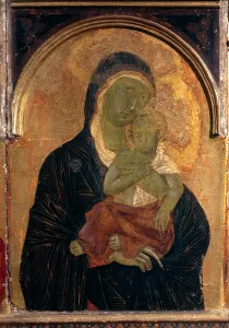 Holy Figures Prints: circle Duccio di Buoninsegna, Polyptych No
