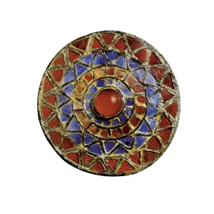 Adornment Prints: Circular Fibula studded with rhinestones
