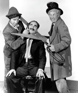 Chico Prints: AT THE CIRCUS, from left: Chico Marx, Groucho Marx, Harpo Marx, 1939