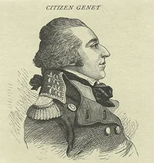 Epaulette Prints: Citizen Genet, was the French ambassador to the United States from 1794-1795