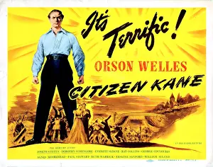 Orson Prints: CITIZEN KANE, US poster, Orson Welles, 1941