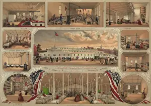 Patients Prints: The Citizens Volunteer Hospital of Philadelphia was staffed with women working in many aspects of the hospital's