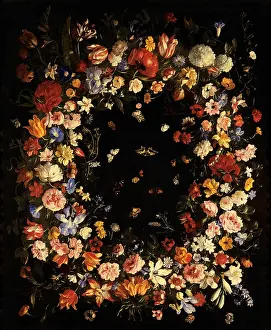 Creativity Prints: Cittadini Pier Francesco, Garland of Flowers (Still Life)