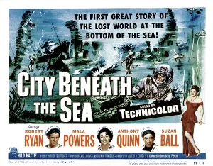 Powers Prints: CITY BENEATH THE SEA, Robert Ryan, Mala Powers, Anthony Quinn, Suzan Ball, 1953