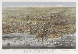 Chicago Prints: The City of Chicago in 1874