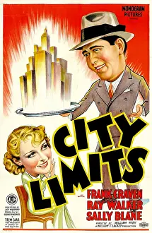 Sitting In Chair Prints: CITY LIMITS, from left: Sally Blane, Ray Walker, 1934