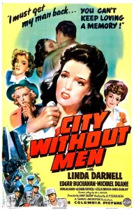 Images Dated 17th June 2013: CITY WITHOUT MEN, US poster, Linda Darnell, 1943