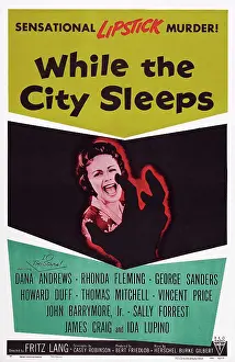 Stalking Prints: WHILE THE CITY SLEEPS, US poster art, 1956