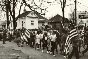 Civil Rights, the freedom march from Selma to Montgomery, Alabama in 1965. Photo by Peter Pettus, 1965
