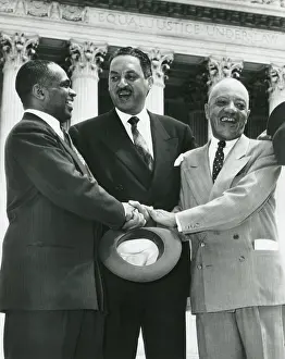 Steps Prints: Civil Rights lawyers after Supreme Court ruling school segregation unconstitutional