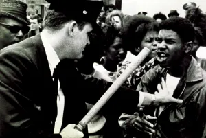 Everett Site Prints: Civil Rights march confrontation with police in 1964