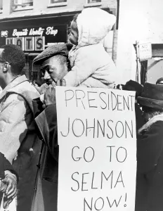 Images Dated 27th March 2008: Civil Rights, 'President Johnson go to Selma now!'
