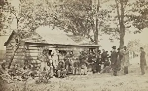 Drinking Prints: US Civil War, 1861-1865. Group of officers