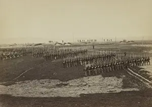 Lcgr1810 Prints: US Civil War, 1861-65. 36th Pennsylvania Infantry drills with a military band