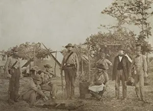 Civilian Clothing Prints: US Civil War, 1861. Confederate camp, Warrington Navy Yard, Pensacola, Florida